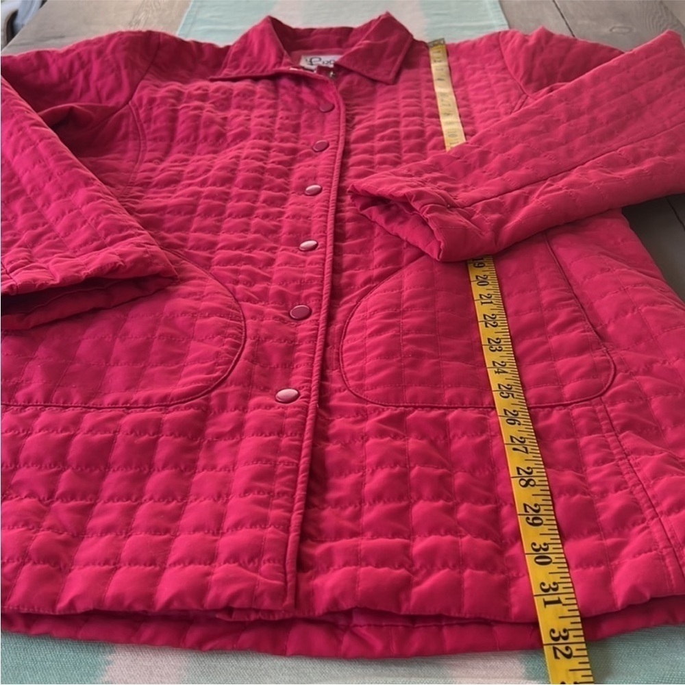 Lilly Pulitzer Vintage White Label Hot Pink Quilted Jacket - Picture 9 of 10